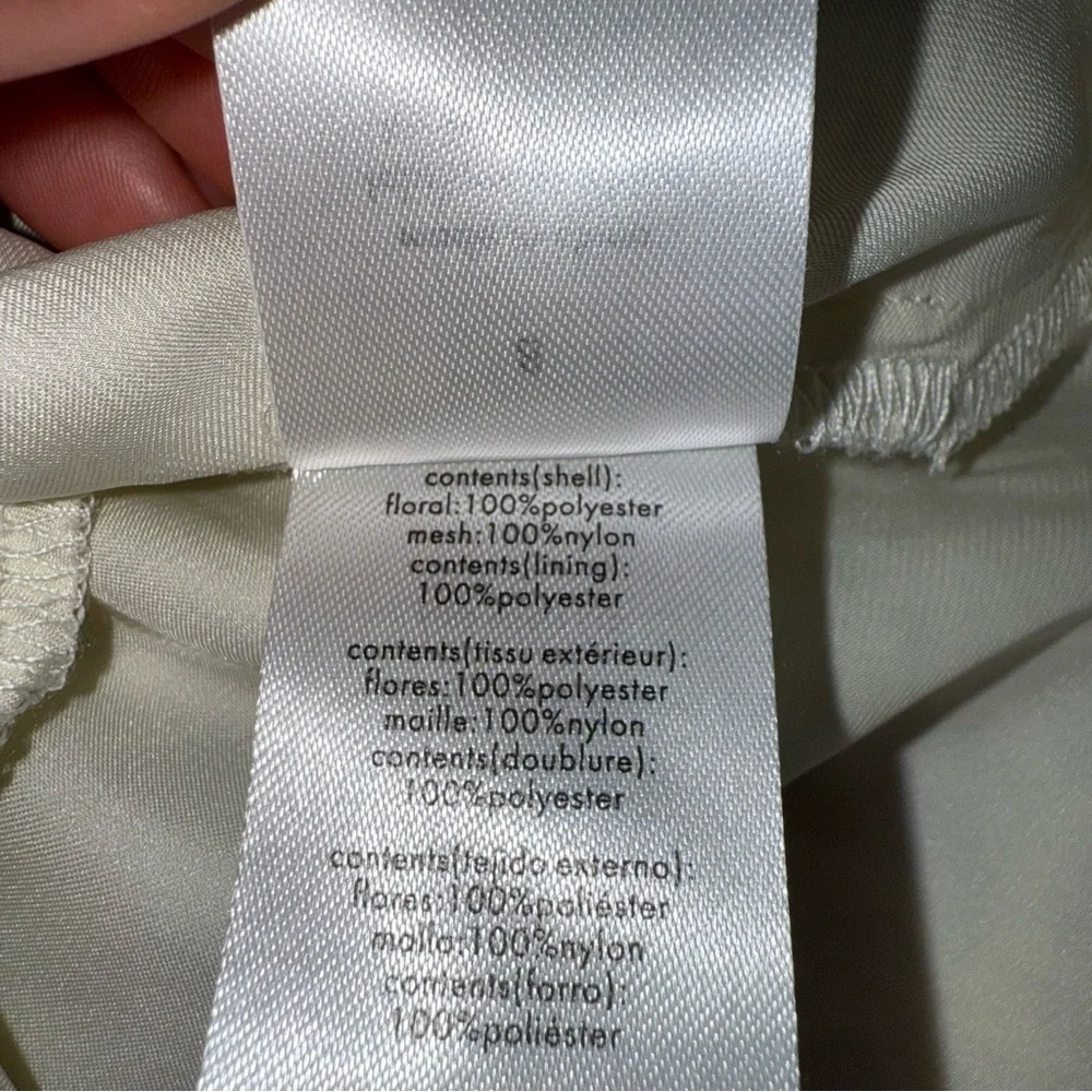 WeWoreWhat A-line Lace Mini Dress Ivory Size 8 - Picture 10 of 10